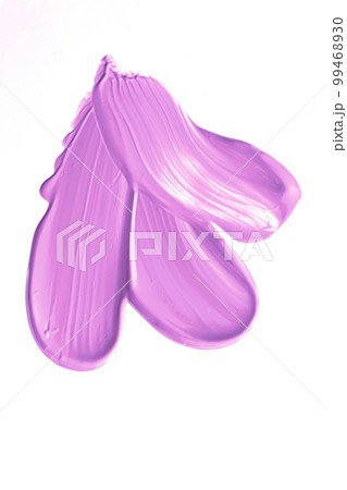 Pastel purple beauty swatch, skincare and makeup cosmetic product sample texture isolated on white background, make-up smudge, cream cosmetics smear or paint brush stroke closeup Pastel purple beauty swatch, skincare and makeup cosmetic product sample texture isolated on white background, make-up smudge, cream cosmetics smear or paint brush stroke closeup 99468930