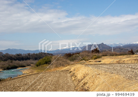 吾妻線　市城駅周辺の休耕田 99469439