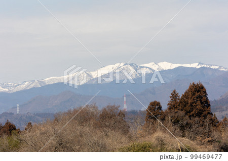 市城駅周辺から見る雪山 市城駅周辺から見る雪山 99469477
