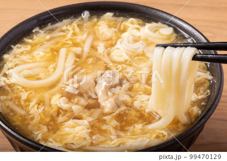 鶏肉 生姜 玉子あんかけうどん 鶏肉 生姜 玉子あんかけうどん 99470129