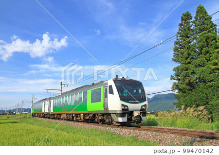 大糸線　夏のリゾートビューふるさと 99470142