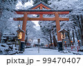 日吉大社　雪景色 99470407