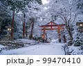 日吉大社　雪景色 99470410