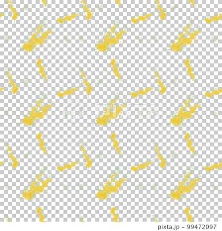 含羞草花無縫圖案背景圖（矢量圖解） 99472097