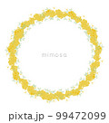 ミモザ（アカシア）のリースのイラスト 99472099