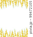 ミモザ（アカシア）のレターサイズ比率の背景イラスト 99472105