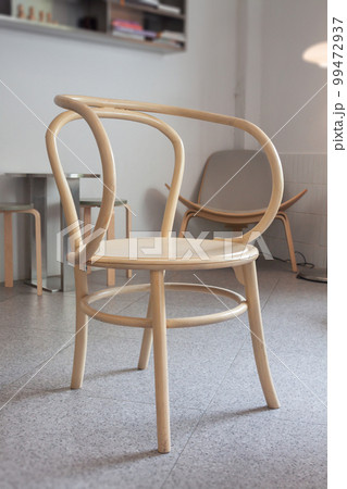 Wooden chair decorated in coffee shop 99472937