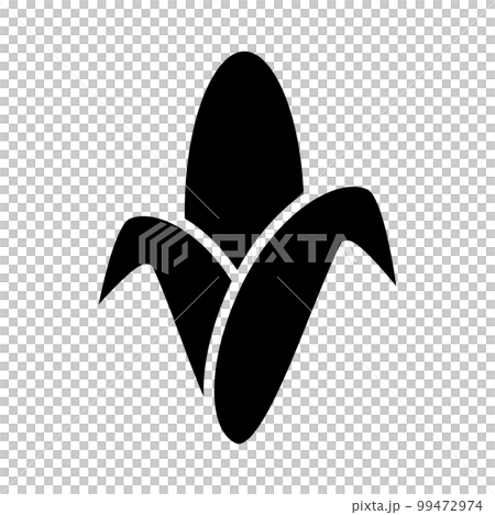 Corn silhouette icon. vegetables and grains. vector. Corn silhouette icon. vegetables and grains. vector. 99472974