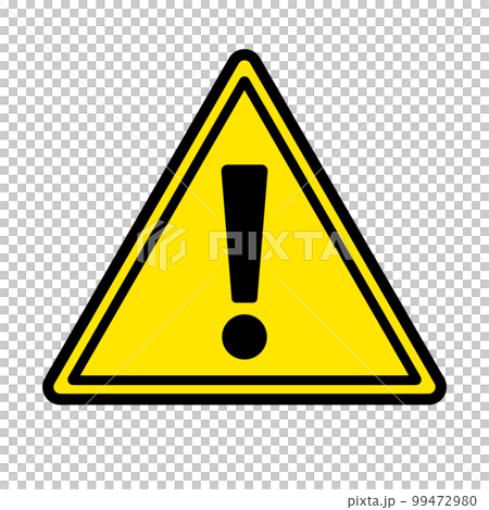 Triangular caution sign. warning sign. Danger exclamation mark icon. vector. 99472980