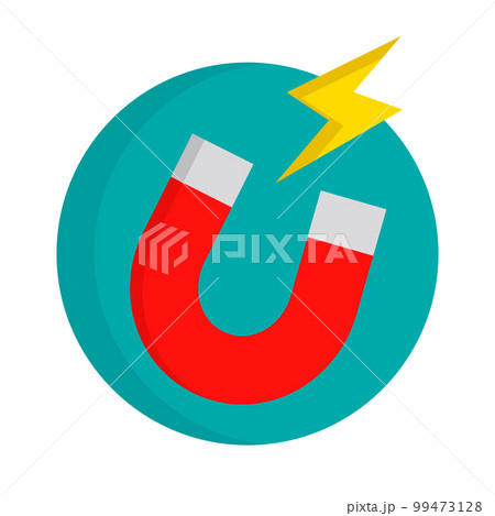 モダンな磁石と磁力アイコン。ベクター。 モダンな磁石と磁力アイコン。ベクター。 99473128