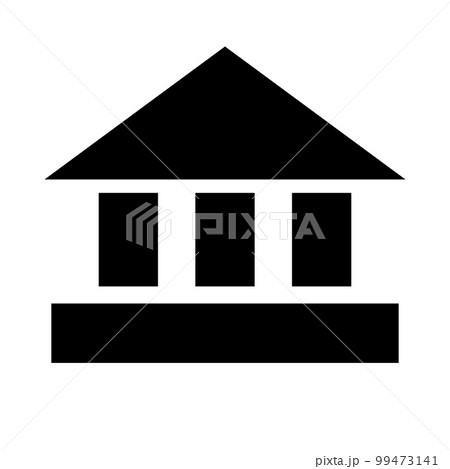 銀行や大学のアイコン。建造物。ベクター。 99473141