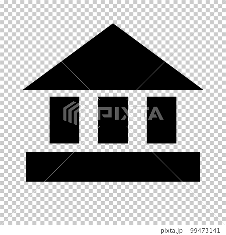 銀行和大學的圖標。建築。向量。 99473141