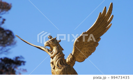 愛知県日進市 岩崎御嶽社 金鵄 99473435