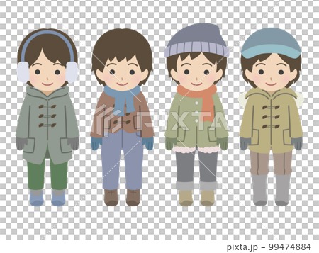 Boy's winter clothes whole body set Boy's winter clothes whole body set 99474884