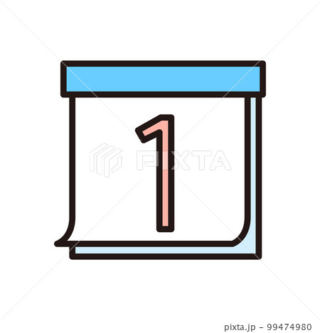 カラービジネスアイコン　カレンダー 99474980