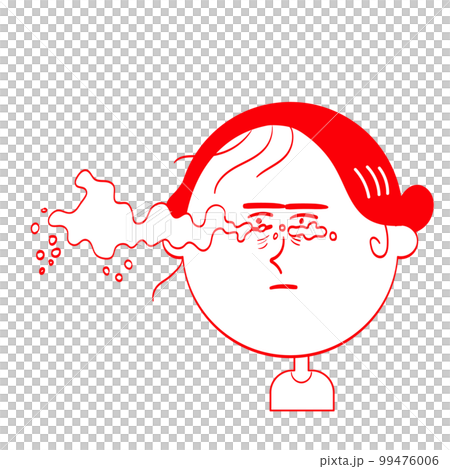 A woman who sheds tears _ A gust from the side 99476006