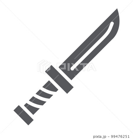 Knife glyph icon, sharp and cut, tool sign, vector graphics, a solid pattern on a white background, eps 10. 99476251