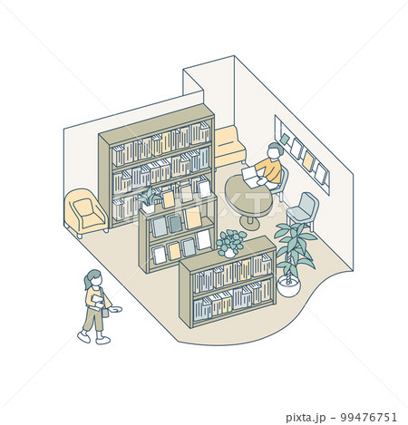 図書館。本を読んだり調べ物をする空間 図書館。本を読んだり調べ物をする空間 99476751