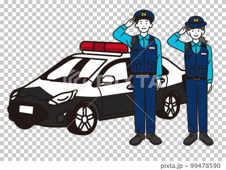 男女警察和警車/警察/警察矢量圖素材 男女警察和警車/警察/警察矢量圖素材 99478590