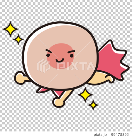 egg hero character illustration 99478893