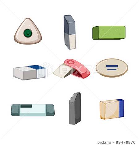 eraser set cartoon vector illustration eraser set cartoon vector illustration 99478970