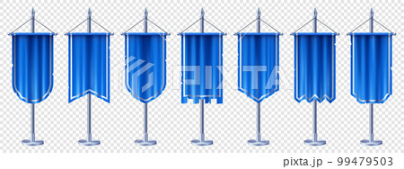 Vertical flag banner for medieval 3d game scene Vertical flag banner for medieval 3d game scene 99479503