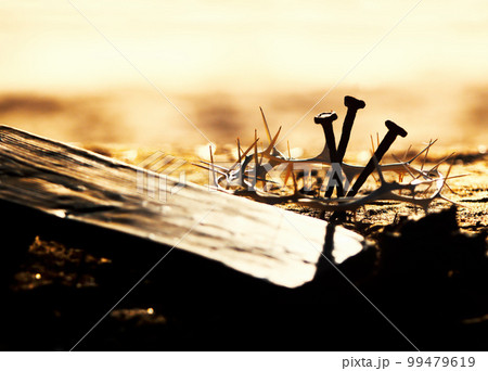 Crown Thorns Hammer Nails Crucifixion Symbols Stock Photo 1286583652 |  Shutterstock