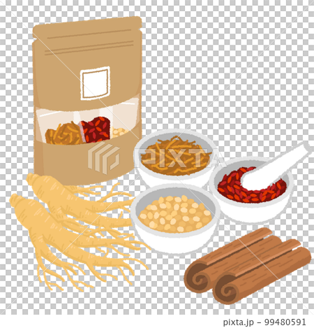 漢方薬のイラスト 99480591
