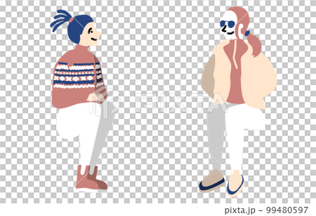 座る人物セット　秋冬 99480597