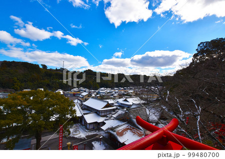 祐徳稲荷神社からの雪景色 99480700