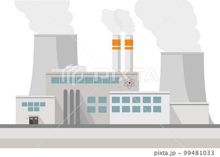 a power plant coal atomic nuclear or factory in the city environmental pollution smoke a power plant coal atomic nuclear or factory in the city environmental pollution smoke 99481033