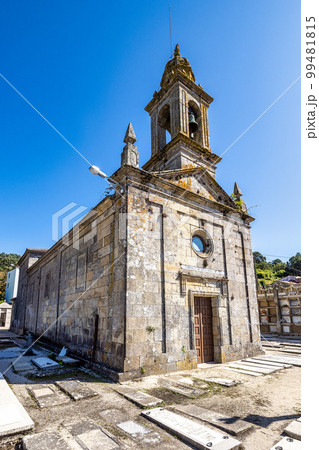 Parish church in Lira, Parroquia de Santa Maria de Lira, Northern Spain, Galicia 99481815