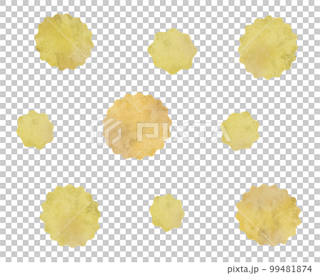 Watercolor illustration of pollen drawn by hand 99481874