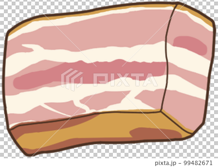 Bacon block - Stock Illustration [99482671] - PIXTA