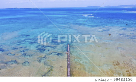 伊古桟橋上空からの絶景 99483156