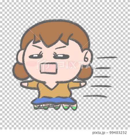 A running girl 99483232