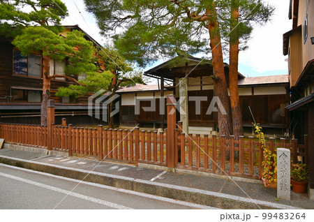 江名子川遊歩道　町並み　高山市 99483264