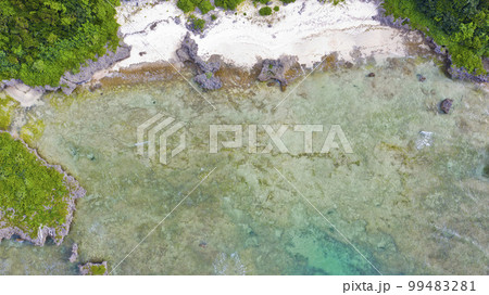 海岸をドローンで空撮 99483281