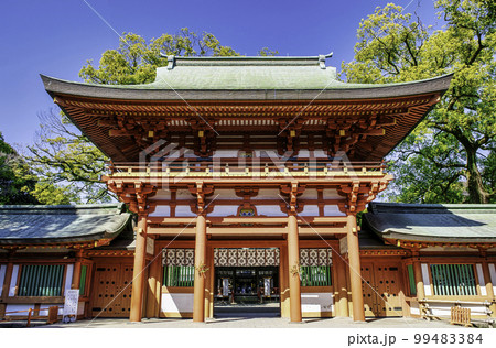 埼玉県・さいたま市 武蔵一宮氷川神社 楼門(さくらもん) 埼玉県・さいたま市 武蔵一宮氷川神社 楼門(さくらもん) 99483384