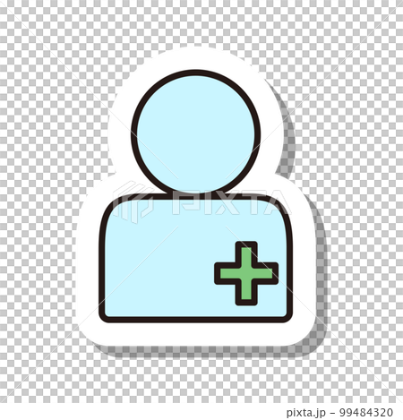 Sticker-style business icon diagnosis 99484320