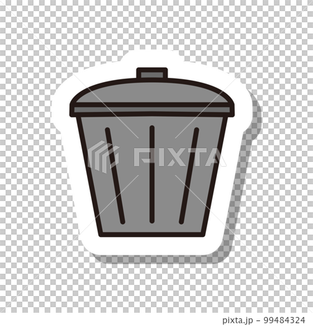 Sticker-style business icon trash can Sticker-style business icon trash can 99484324