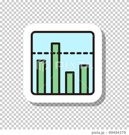 類似貼紙的業務圖標數據 99484379