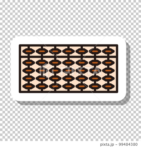 貼紙風格的商業圖標算盤 99484380