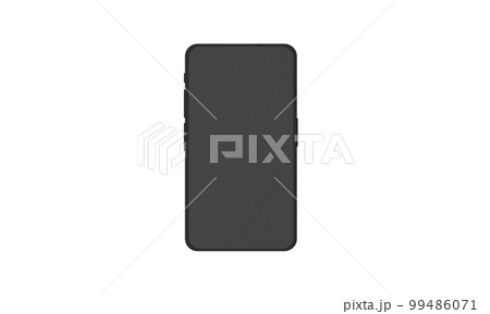 3D rendering smartphone isolated on white background. illustration Minimalist modern mockup smartphones for presentation, application display, information graphics. Realistic Digital device.png 99486071