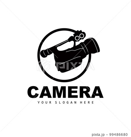 Camera Logo, Cameraman Design, Studio Camera And Photographer Vector, Template Icon 99486680