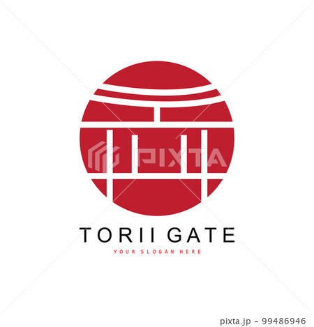 Torii Gate Logo, Japanese Building Design, China Icon Vector, Illustration Template icon Torii Gate Logo, Japanese Building Design, China Icon Vector, Illustration Template icon 99486946