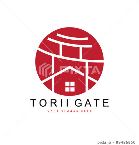 Torii Gate Logo, Japanese Building Design, China Icon Vector, Illustration Template icon Torii Gate Logo, Japanese Building Design, China Icon Vector, Illustration Template icon 99486950