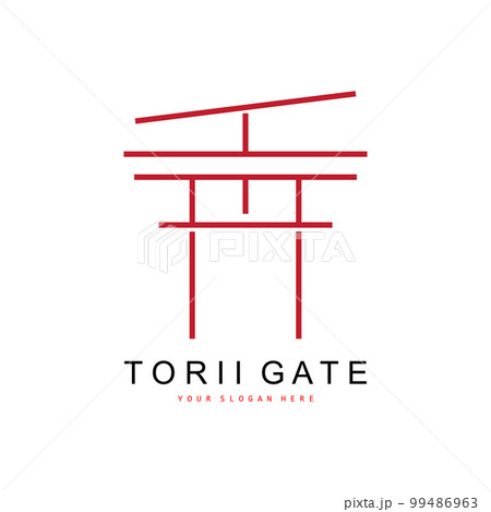 Torii Gate Logo, Japanese Building Design, China Icon Vector, Illustration Template icon Torii Gate Logo, Japanese Building Design, China Icon Vector, Illustration Template icon 99486963