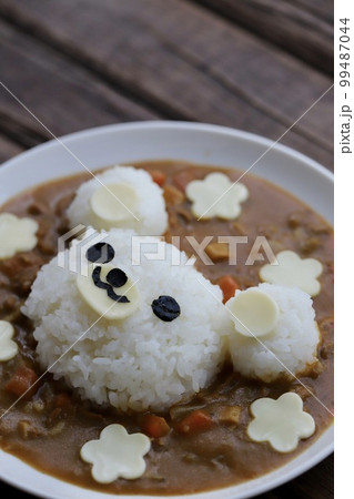 子供用に作ったクマさんカレーライス キャラカレー 子供用に作ったクマさんカレーライス キャラカレー 99487044
