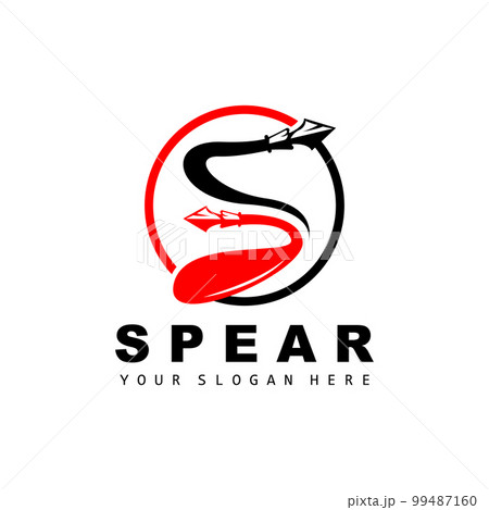 Spear Logo, Hunting Gear Design, Arrow War Weapon, Product Brand Vector Spear Logo, Hunting Gear Design, Arrow War Weapon, Product Brand Vector 99487160